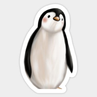 Cute Penguin Drawing Sticker